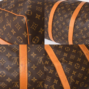 LOUIS VUITTON ルイヴィトン キーポル バンドリエール 50 ボストンバッグ M41416 モノグラム PVC ヌメ革 美品 中古 4a002949