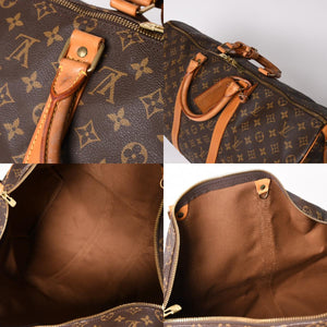 LOUIS VUITTON ルイヴィトン キーポル バンドリエール 50 ボストンバッグ M41416 モノグラム PVC ヌメ革 美品 中古 4a002949
