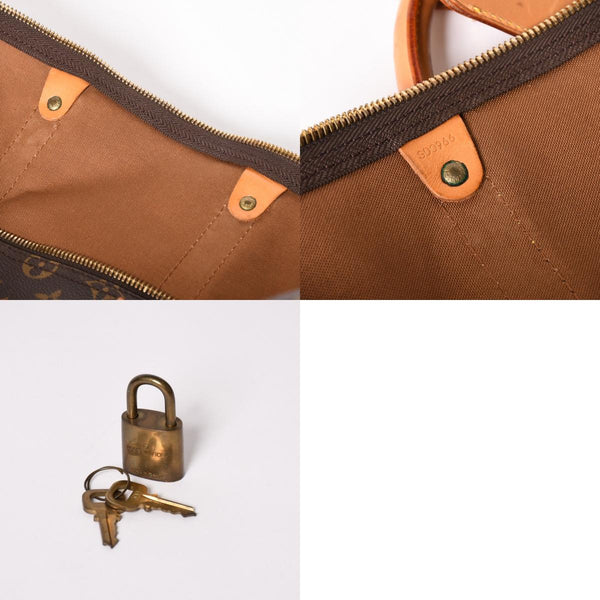 LOUIS VUITTON ルイヴィトン キーポル バンドリエール 50 ボストンバッグ M41416 モノグラム PVC ヌメ革 美品 中古 4a002949