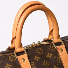画像をギャラリービューアに読み込む, LOUIS VUITTON ルイヴィトン モノグラム キーポル45 ボストンバッグ M41428 PVC ヌメ革 ブラウン ゴールド金具 美品 中古 4a002915