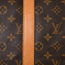 画像をギャラリービューアに読み込む, LOUIS VUITTON ルイヴィトン モノグラム キーポル45 ボストンバッグ M41428 PVC ヌメ革 ブラウン ゴールド金具 美品 中古 4a002915
