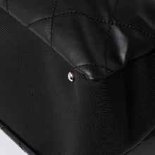 画像をギャラリービューアに読み込む, 極美品 CHANEL シャネル トートバッグ バリビアリッツトートTGM 11番台 ブラック コーティングキャンバス レザー シルバー金具 中古 4a002884