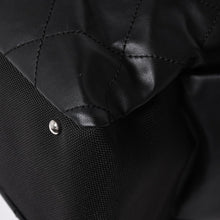 画像をギャラリービューアに読み込む, 極美品 CHANEL シャネル トートバッグ バリビアリッツトートTGM 11番台 ブラック コーティングキャンバス レザー シルバー金具 中古 4a002884