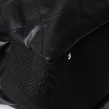 画像をギャラリービューアに読み込む, 極美品 CHANEL シャネル トートバッグ バリビアリッツトートTGM 11番台 ブラック コーティングキャンバス レザー シルバー金具 中古 4a002884