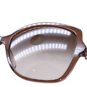 極美品 BVLGARI ブルガリ バタフライ型サングラス ハバナ メガネ アイウェア 58□16 140 メタルフレーム ラインストーン 8174-B-F 中古 4a002958