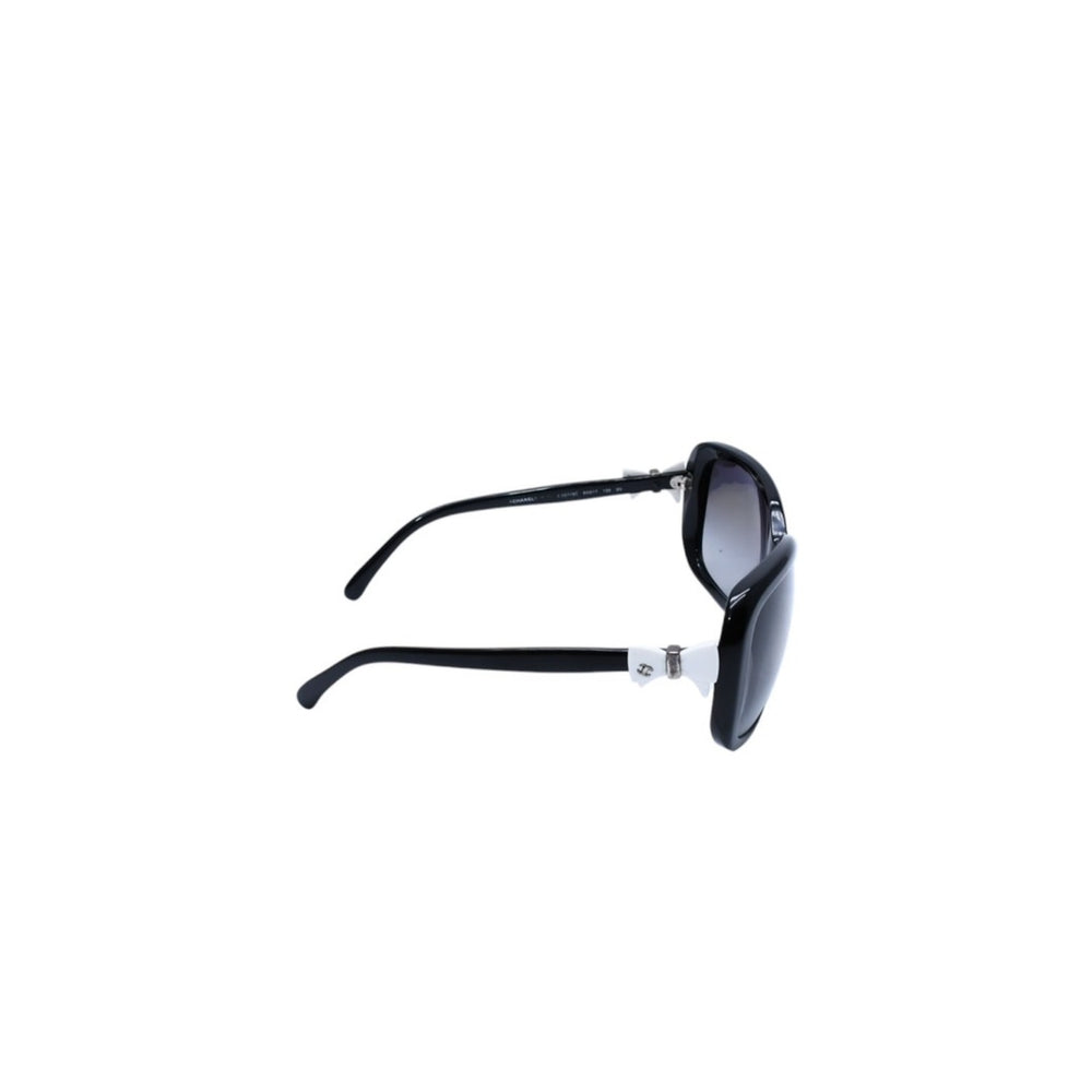 CHANEL Ribbon Motif Sunglasses Cat Eye Butterfly Style Here Mark White Ribbon Black Frame Y2K 5170-A c501/3C Good Condition Used 4a002966
