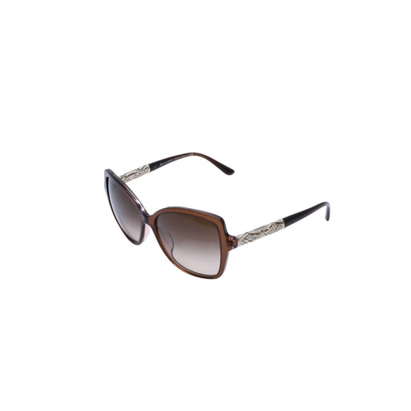 極美品 BVLGARI ブルガリ バタフライ型サングラス ハバナ メガネ アイウェア 58□16 140 メタルフレーム ラインストーン 8174-B-F 中古 4a002958