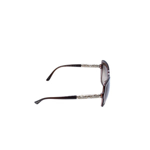 極美品 BVLGARI ブルガリ バタフライ型サングラス ハバナ メガネ アイウェア 58□16 140 メタルフレーム ラインストーン 8174-B-F 中古 4a002958