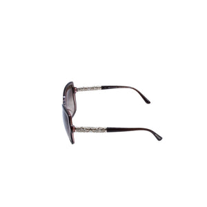 極美品 BVLGARI ブルガリ バタフライ型サングラス ハバナ メガネ アイウェア 58□16 140 メタルフレーム ラインストーン 8174-B-F 中古 4a002958