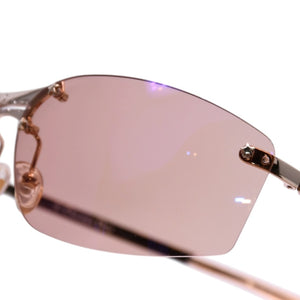 Very Good Condition Christian Dior DIOR POP Rimless Sunglasses YB7KH Eyewear Star Decoration Orange Y2K Metal Frame 65□15 120 Used 4a002964