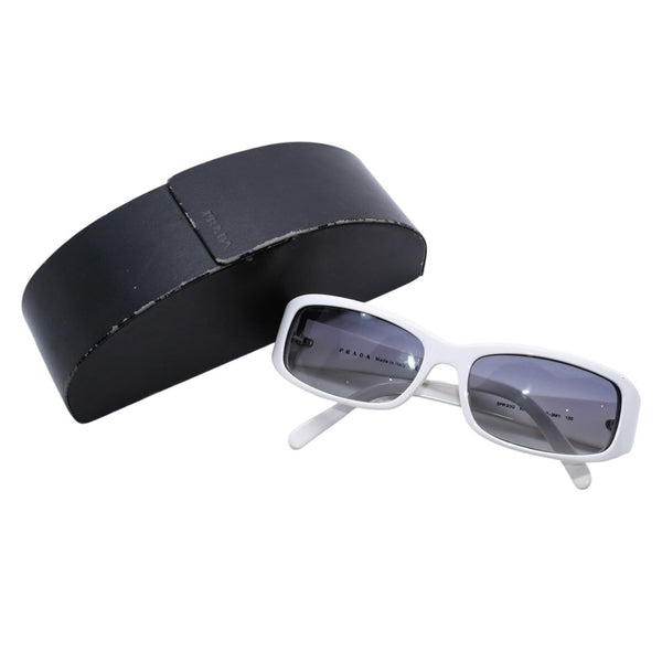 PRADA プラダ ホワイト サングラス シルバー金具 スター SPR20G 55◻︎16 イタリア製 美品 中古 4a002956