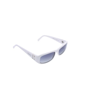 PRADA プラダ ホワイト サングラス シルバー金具 スター SPR20G 55◻︎16 イタリア製 美品 中古 4a002956