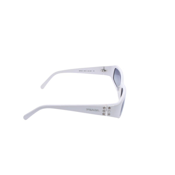 PRADA プラダ ホワイト サングラス シルバー金具 スター SPR20G 55◻︎16 イタリア製 美品 中古 4a002956