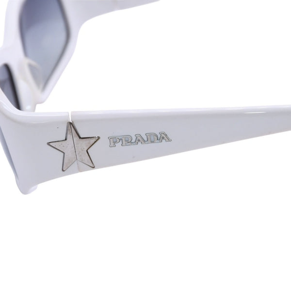 PRADA プラダ ホワイト サングラス シルバー金具 スター SPR20G 55◻︎16 イタリア製 美品 中古 4a002956