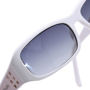 PRADA プラダ ホワイト サングラス シルバー金具 スター SPR20G 55◻︎16 イタリア製 美品 中古 4a002956