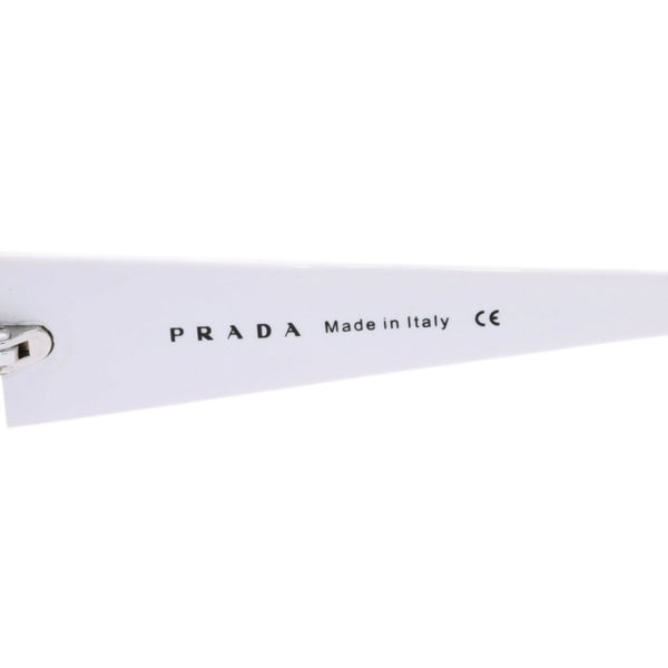 PRADA プラダ ホワイト サングラス シルバー金具 スター SPR20G 55◻︎16 イタリア製 美品 中古 4a002956