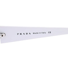 画像をギャラリービューアに読み込む, PRADA プラダ ホワイト サングラス シルバー金具 スター SPR20G 55◻︎16 イタリア製 美品 中古 4a002956