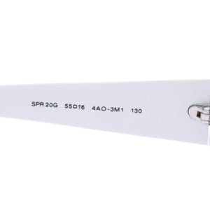 PRADA プラダ ホワイト サングラス シルバー金具 スター SPR20G 55◻︎16 イタリア製 美品 中古 4a002956
