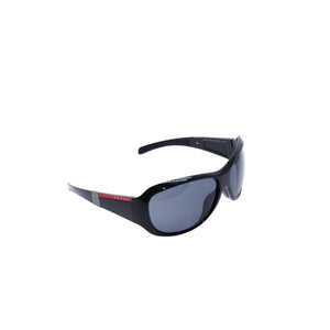 PRADA SPORT プラダスポーツ Sunglasses サングラス シルバー金具 SPS 091 65◻︎14 ブラック 美品 中古 4a002959