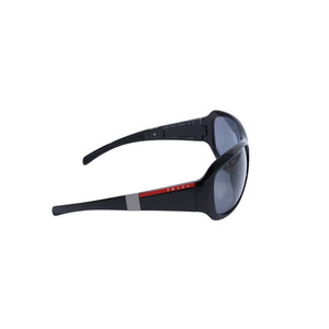 PRADA SPORT プラダスポーツ Sunglasses サングラス シルバー金具 SPS 091 65◻︎14 ブラック 美品 中古 4a002959