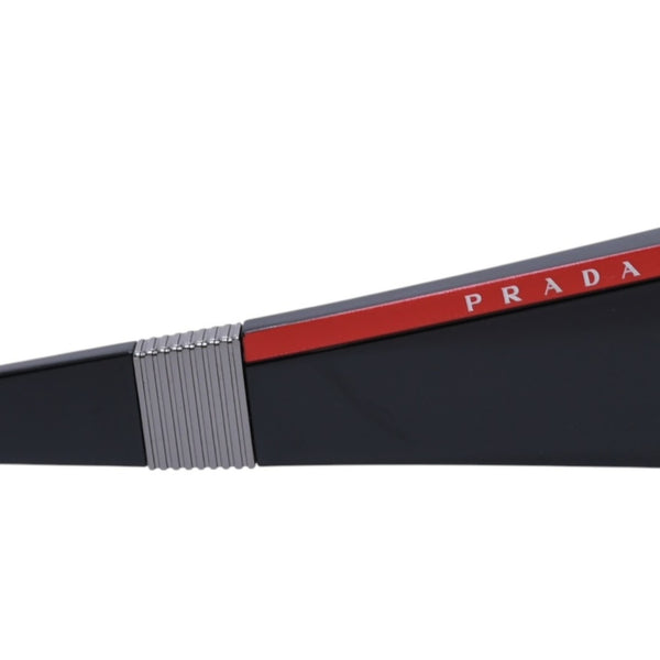 PRADA SPORT プラダスポーツ Sunglasses サングラス シルバー金具 SPS 091 65◻︎14 ブラック 美品 中古 4a002959