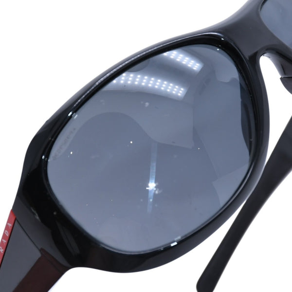 PRADA SPORT プラダスポーツ Sunglasses サングラス シルバー金具 SPS 091 65◻︎14 ブラック 美品 中古 4a002959
