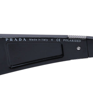 PRADA SPORT プラダスポーツ Sunglasses サングラス シルバー金具 SPS 091 65◻︎14 ブラック 美品 中古 4a002959