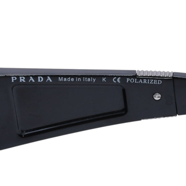 PRADA SPORT プラダスポーツ Sunglasses サングラス シルバー金具 SPS 091 65◻︎14 ブラック 美品 中古 4a002959