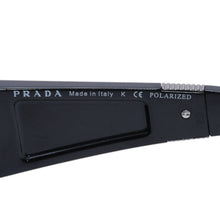 画像をギャラリービューアに読み込む, PRADA SPORT プラダスポーツ Sunglasses サングラス シルバー金具 SPS 091 65◻︎14 ブラック 美品 中古 4a002959