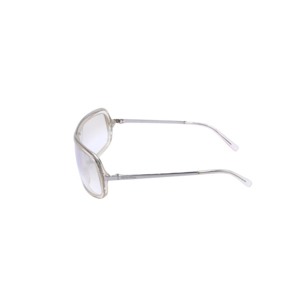 MIUMIU ミュウミュウ サングラス アイウェア SMU 03C 2AZ 7P1 プラスチック クリア シルバー メタル プラスチック 美品 中古 4a003058