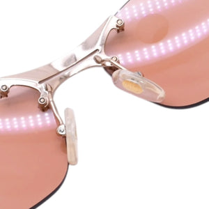 Very Good Condition Christian Dior DIOR POP Rimless Sunglasses YB7KH Eyewear Star Decoration Orange Y2K Metal Frame 65□15 120 Used 4a002964