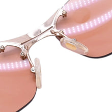 画像をギャラリービューアに読み込む, 極美品 Christian Dior クリスチャンディオール DIOR POP リムレスサングラス YB7KH アイウェア 星形装飾 オレンジ Y2K メタルフレーム 65□15 120 中古 4a002964