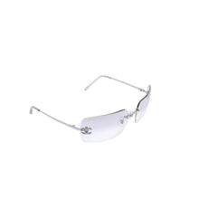 Load image into Gallery viewer, 極美品 CHANEL シャネル Sunglasses サングラス クリア ラインストーン シルバー金具 ココマーク 4017-D 62◻︎17 120 中古 4a002961
