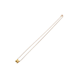 極美品 HERMES エルメス ミニポップH ネックレス Mini Pop H ペンダント イエロー ゴールド金具 中古 4a002972