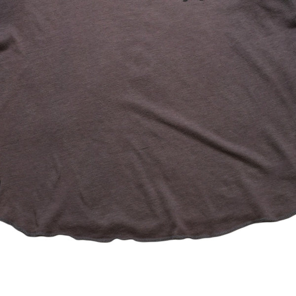 CHROME HEARTS クロムハーツ ヘンリーネック 7部袖Tシャツ サイズXL ヴァインダガー セメタリークロス サンドグレー 美品 中古 4a003160