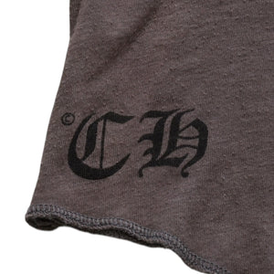 CHROME HEARTS クロムハーツ ヘンリーネック 7部袖Tシャツ サイズXL ヴァインダガー セメタリークロス サンドグレー 美品 中古 4a003160