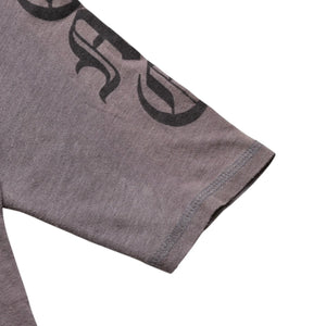 CHROME HEARTS クロムハーツ ヘンリーネック 7部袖Tシャツ サイズXL ヴァインダガー セメタリークロス サンドグレー 美品 中古 4a003160