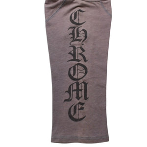 CHROME HEARTS クロムハーツ ヘンリーネック 7部袖Tシャツ サイズXL ヴァインダガー セメタリークロス サンドグレー 美品 中古 4a003160
