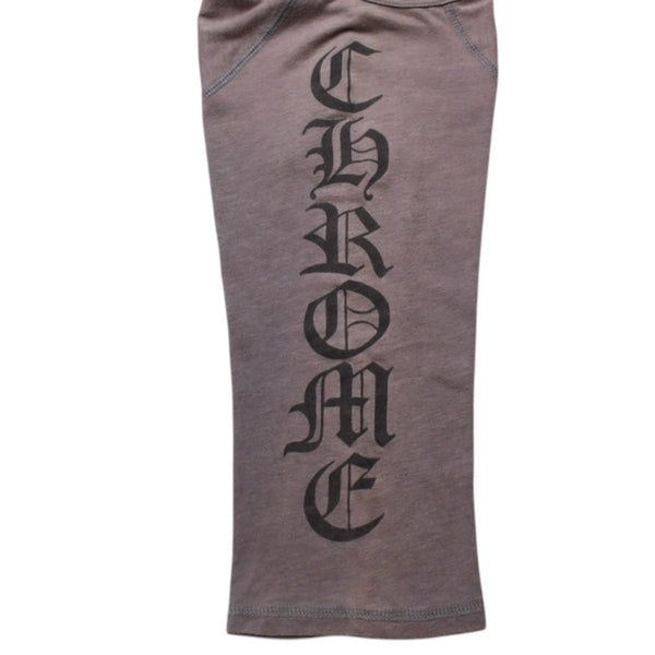 CHROME HEARTS クロムハーツ ヘンリーネック 7部袖Tシャツ サイズXL ヴァインダガー セメタリークロス サンドグレー 美品 中古 4a003160