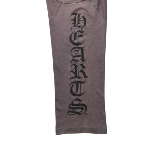 CHROME HEARTS クロムハーツ ヘンリーネック 7部袖Tシャツ サイズXL ヴァインダガー セメタリークロス サンドグレー 美品 中古 4a003160