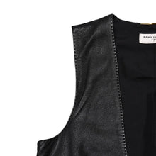 Load image into Gallery viewer, 極美品 YVES SAINT LAURENT イヴ サンローラン レザーベスト サイズ36 440246 Y5QQ2 ブラック 中古 4a002651