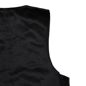 極美品 YVES SAINT LAURENT イヴ サンローラン レザーベスト サイズ36 440246 Y5QQ2 ブラック 中古 4a002651
