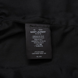 極美品 YVES SAINT LAURENT イヴ サンローラン レザーベスト サイズ36 440246 Y5QQ2 ブラック 中古 4a002651