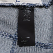 画像をギャラリービューアに読み込む, SAINT LAURENT サンローラン デニムスカート 631707 ブルー サイズ25 再構築 コットン アンティークゴールド金具 美品 中古 4a002654