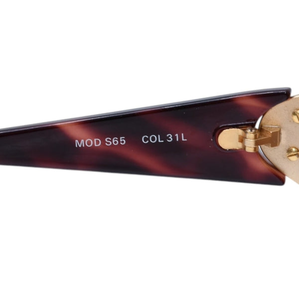 Gianni Versace ジャンニ ヴェルサーチ サングラス アイウェア S65 31L メデューサ べっ甲カラー ブラウン ゴールド 美品 中古 4a002986