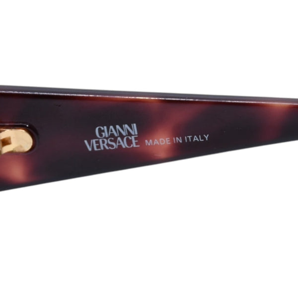 Gianni Versace ジャンニ ヴェルサーチ サングラス アイウェア S65 31L メデューサ べっ甲カラー ブラウン ゴールド 美品 中古 4a002986