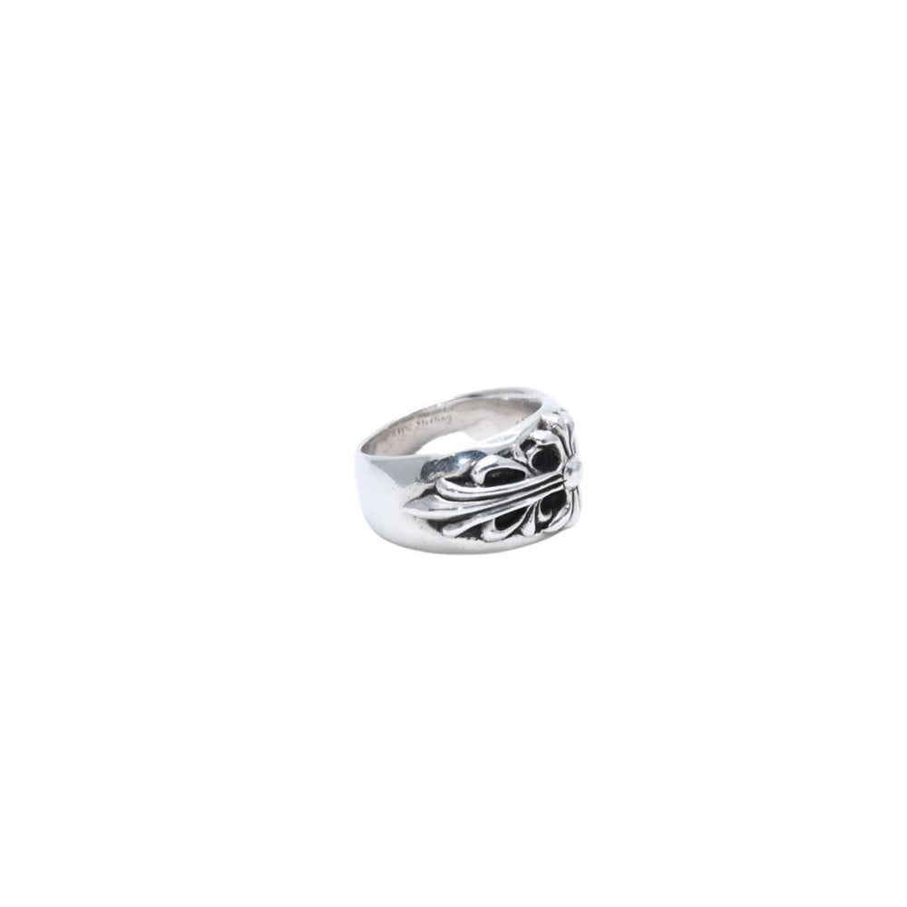 CHROME HEARTS FLORAL CROSS Ring Weight approx. 15.98g Size 17 Sterling Silver Good Condition Used 4a003114