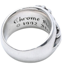 画像をギャラリービューアに読み込む, CHROME HEARTS クロムハーツ FLORAL CROSS フローラルクロス リング 指輪 重量約15.98g サイズ17号 スターリングシルバー 美品 中古 4a003114