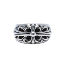 画像をギャラリービューアに読み込む, 極美品 CHROME HEARTS クロムハーツ FLORAL CROSS フローラルクロス リング 指輪 重量約16.73g サイズ18.5号 スターリングシルバー 中古 4a003112