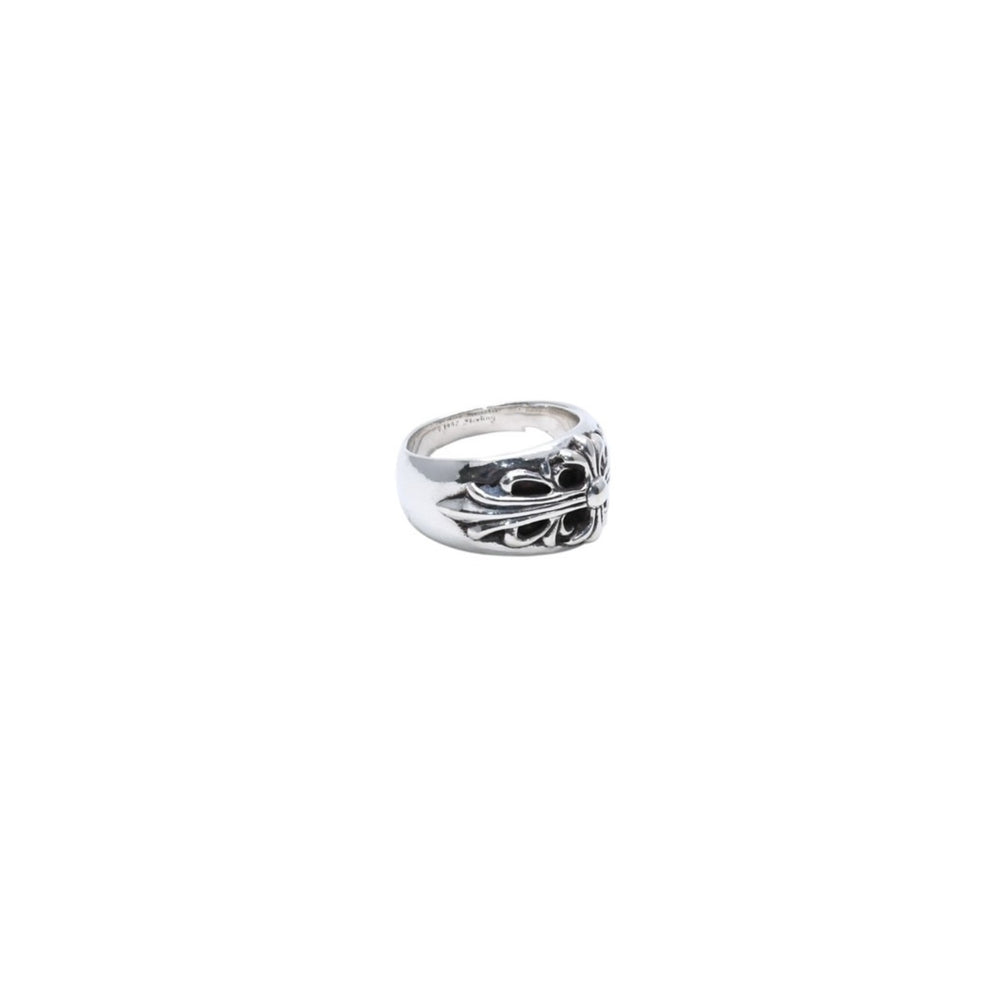 Very good condition CHROME HEARTS FLORAL CROSS Ring Weight approx. 16.73g Size 18.5 Sterling Silver Used 4a003112